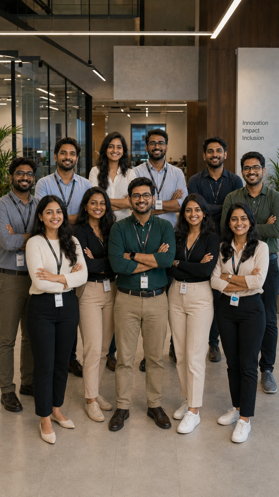 UKIS mentor with a team photograph